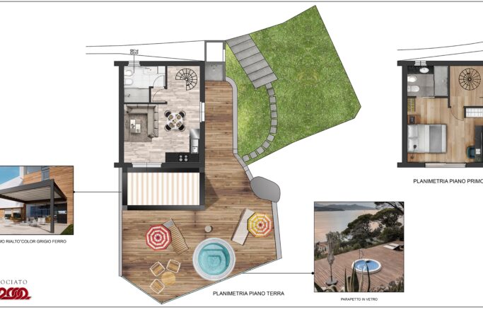Progettazione di interni ed esterni per un’unità abitativa residenziale